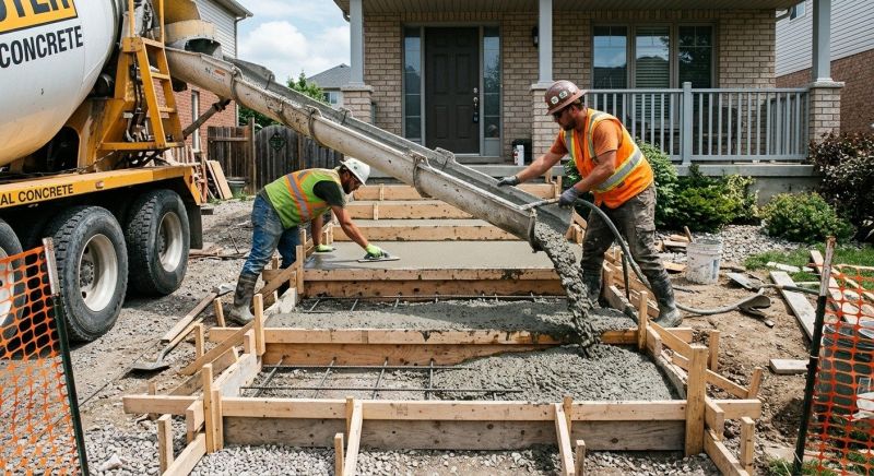 Steps Pouring in Salt Lake City, UT